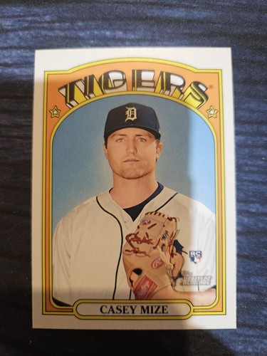 Casey Mize [Action] #253 2021 Topps Heritage card