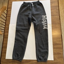 Women  s Bella  Canvas Fleece Jogger Sweatpants Charcoal