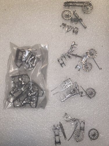 Vintage Thirty Years War Metal Canons Horses Miniatures Bundle - Picture 3 of 6