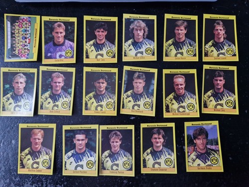 BORUSSIA DORTMUND 17 verschiedene Sticker von Panini Fußball 94