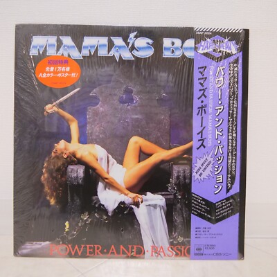Mamas Boys LP POWER PASSION　poster MAMA'S BOYS / POWER AND PASSION JAPAN ISSUE LP W/OBI, INSERT