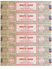Satya White Sage Incense Sticks Masala Incense Stick  6 X 15 Gram Each