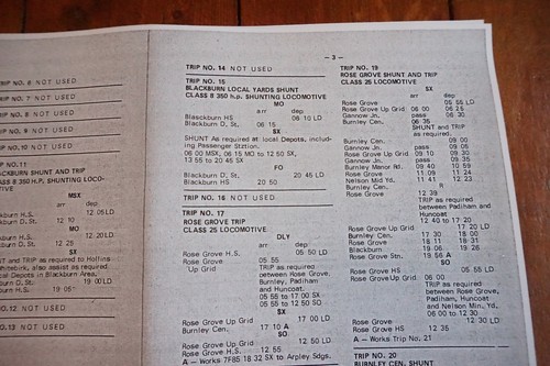 1971 & 1978 Fascimilie Preston Arrivals Departures Timetable Trip Notice - Picture 5 of 7