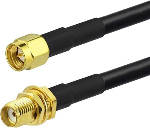 SMA Maschio a SMA Femmina RG58 Cavo2m SMA RP-SMA KIT Adattatore per Antenna FPV - Foto 2 di 7