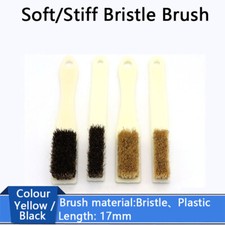 4 Row Soft/Stiff Bristle Brush Black/Yellow Brushes Walnut Cleaning Brush Tool