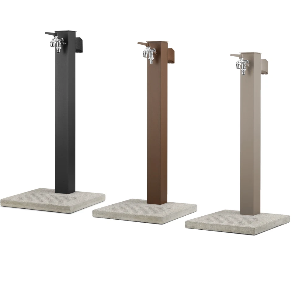 Belfer 42QRRB Fontana con Base in Cemento Doppio Rubinetto e Gancio Porta Tubo