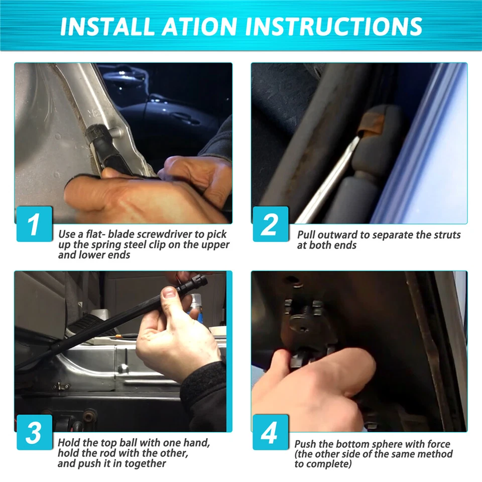 Amortiguadores de puntales soportes de elevación del capó delantero 2 piezas para Lexus IS250 IS350 IS F 2005-2013 Foto 4 de 4