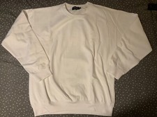 Boohooman White Sweathirt with Backprint Size Medium