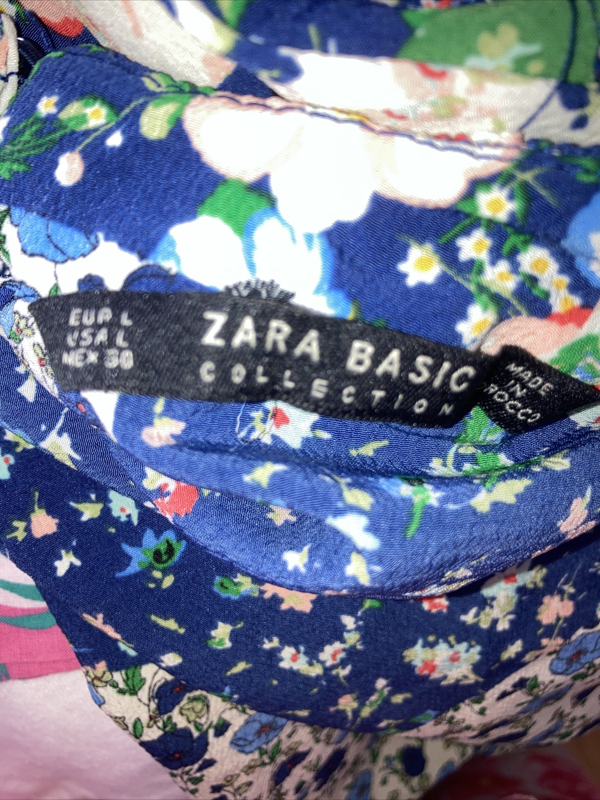 Zara Basic Pretty Floral/Patchwork Print Dress Si… - image 8