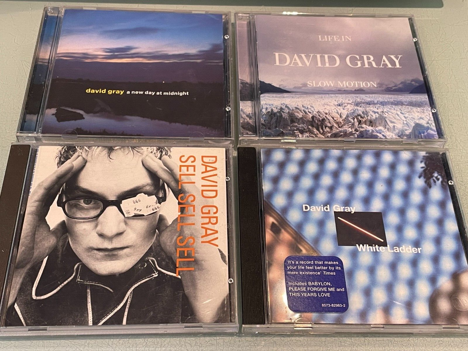 David Gray - 4 CD Albums - White Ladder , A New Day At Midnight, Sel Sell Sell