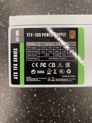 ATX TFX-300 GT-300 300w Power Supply for Dell Optiplex 790 990 3010 7010 9010 - Photo 2/3