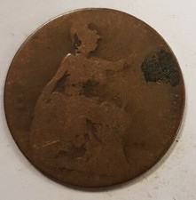 Old Coin British Halfpenny