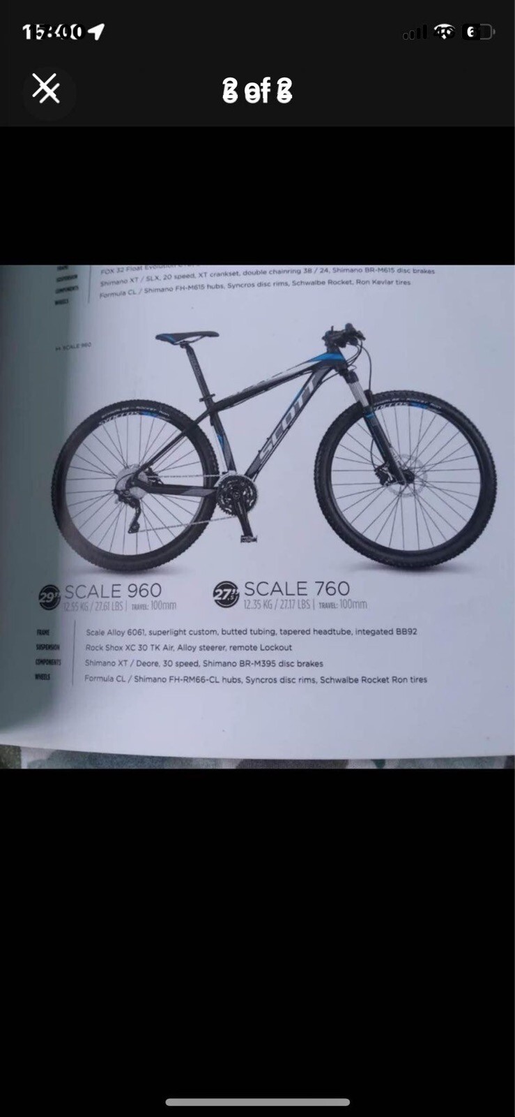 scott scale 760 mountain bike