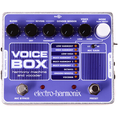 Electro-Harmonix VOICE BOX Vocal Harmony Machine/Vocoder Effects Pedal