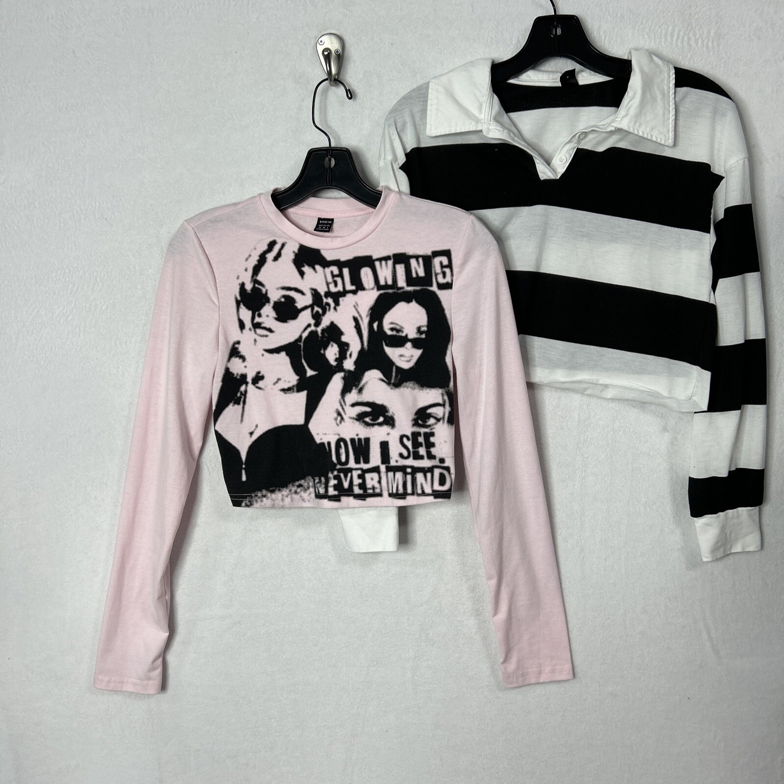 Shein  Women's Basic Long Sleeve Solid Crop Top S… - image 1