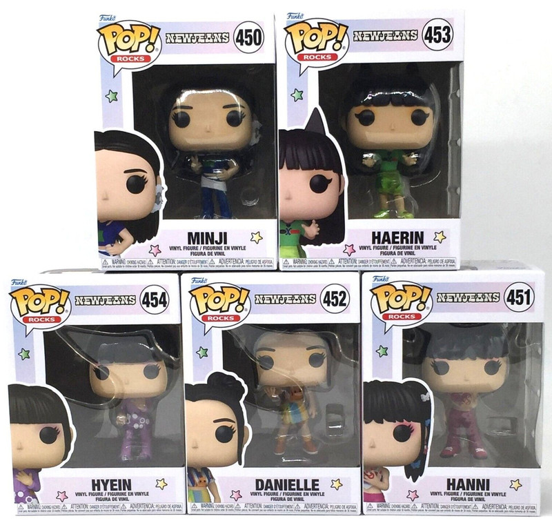 Funko Pop! New Jeans Hyein Haerin Minji Danielle Hanni Set of 5 W/ Protector