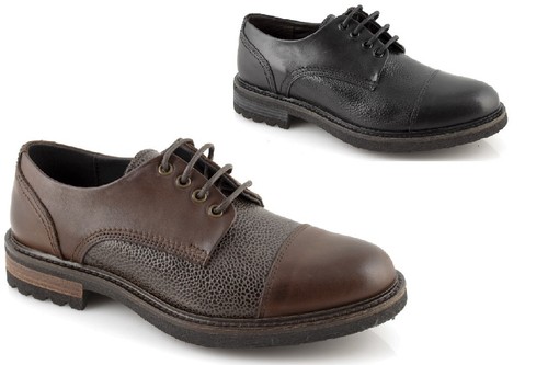 Scarpe derby uomo Gino Tagli nere marroni stringate classiche pelle made  italy | eBay
