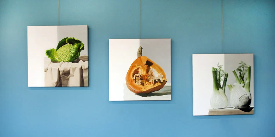 Pannello artistico serigrafia tela VERDURA22 Arredo Cucina STILE MODERNO SHABBY Foto 2 de 3