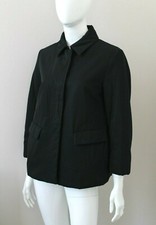 Jil Sander Black New Wool Blend Lightly Padded Jacket Coat Vintage Uk10