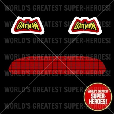 Mego Batman Robin Batmobile Decal Vinyl Pre-Cut Custom For WGSH 8'' Vechile