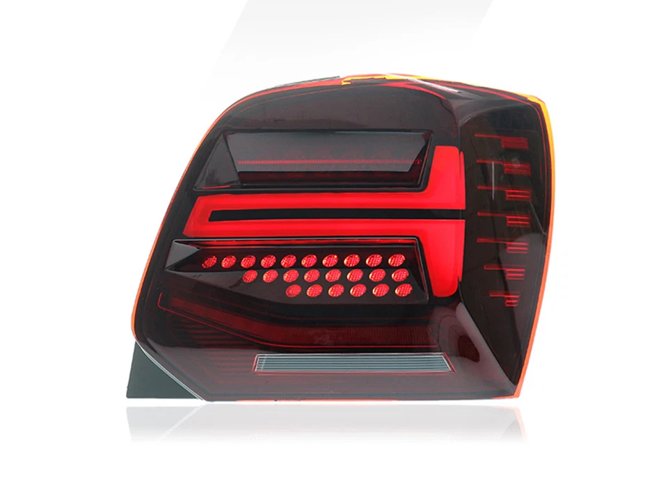 ABS Plastic Rear LED brake lights and taillights For Volkswagen POLO 2010-2018 - Image 3 of 4