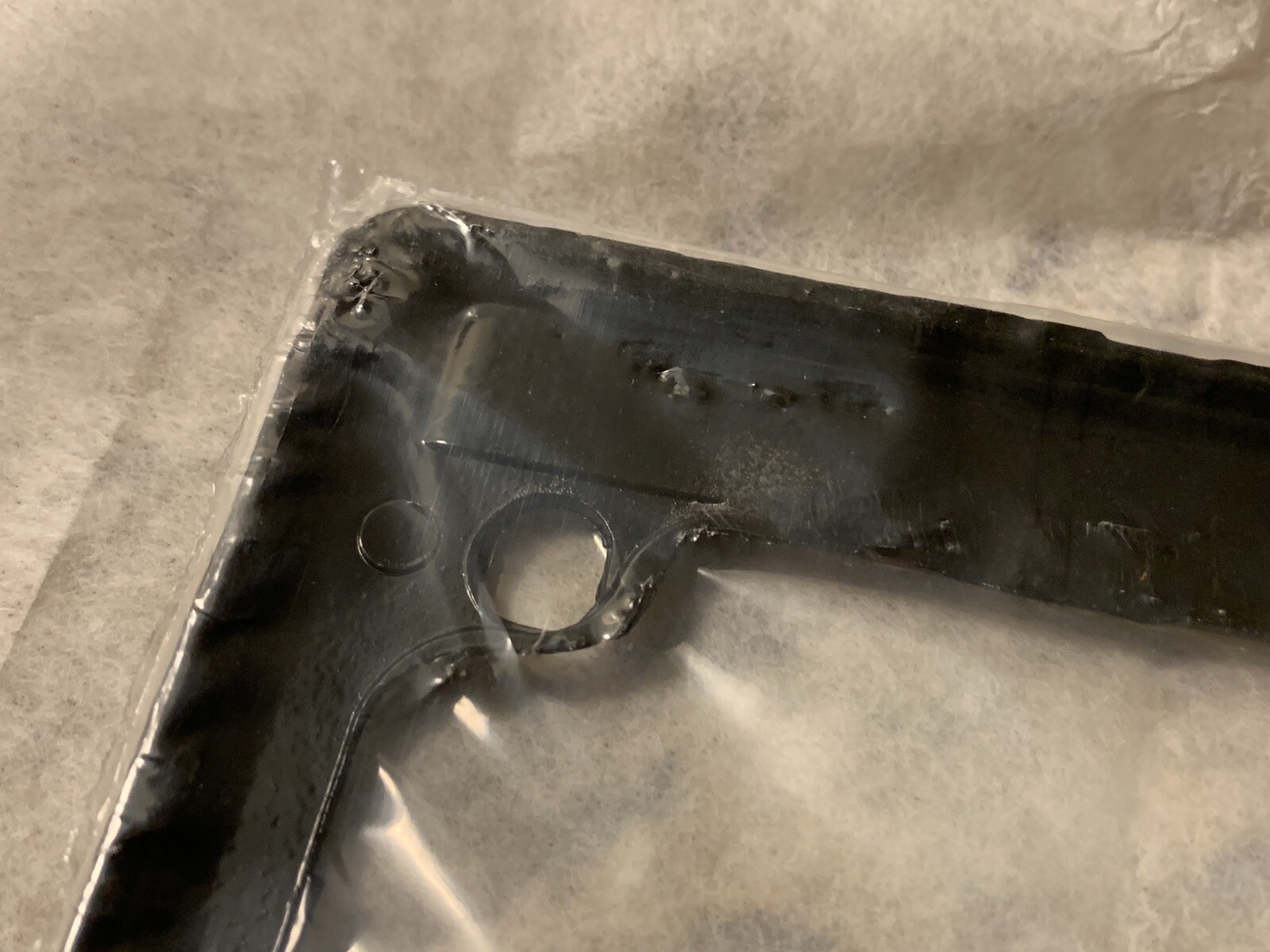 Original KMA367 Metal Black License Plate Motorcycle Frame NEW LAPD