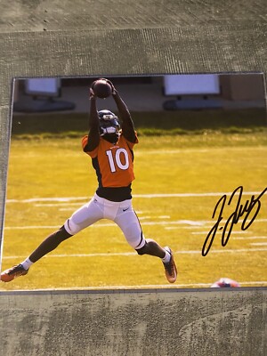 Jerry Jeudy Denver Broncos Alabama Crimson Tide Autographed Photo Dual COAs 
