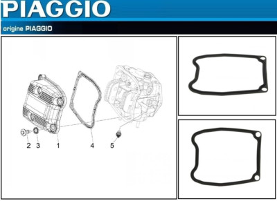 Joint D'embase D'origine Piaggio Beverly MP3 400 500 - Épaisseur 0,6 Mm - Neuf