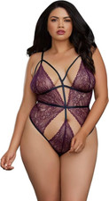 Dreamgirl 11511X Teddy, Purple, Queen Size