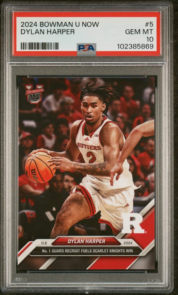 Graded 2024 Topps Bowman U Now Dylan Harper #5 Rookie RC