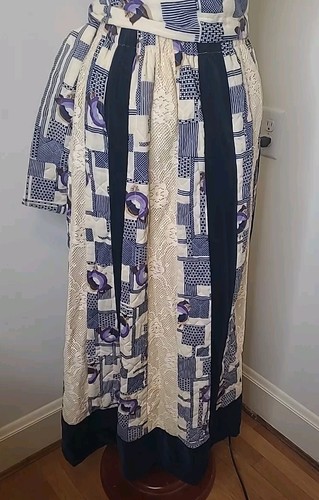 VTG 70s Chessa Davis Patchwork Quilted Skirt Womens Maxi Boho Hippie Cottagecore - Picture 4 of 9