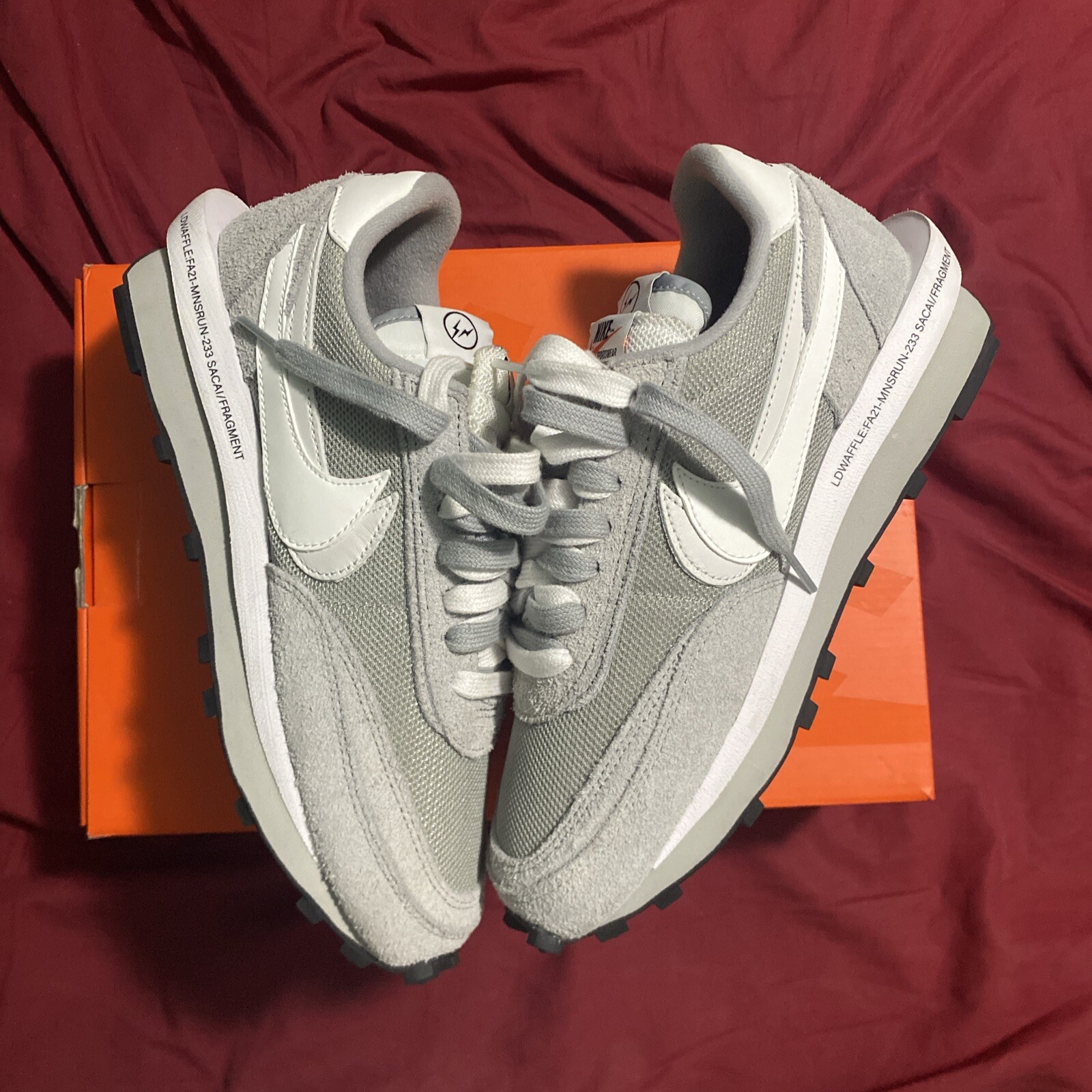 SACAI X NIKE Taglia 8 Nike LDV Waffle x Fragment Design x Sacai Grigio