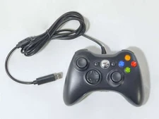 NEW Wired Black Gamepad USB Gaming Controller for Microsoft Xbox 360 Slim PC USA