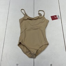 Capezio Nude Wide Strap Cami Leotard Girls Size Large