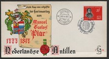 Nederlandse Antillen 1967 FDC Manuel Carlos Piar