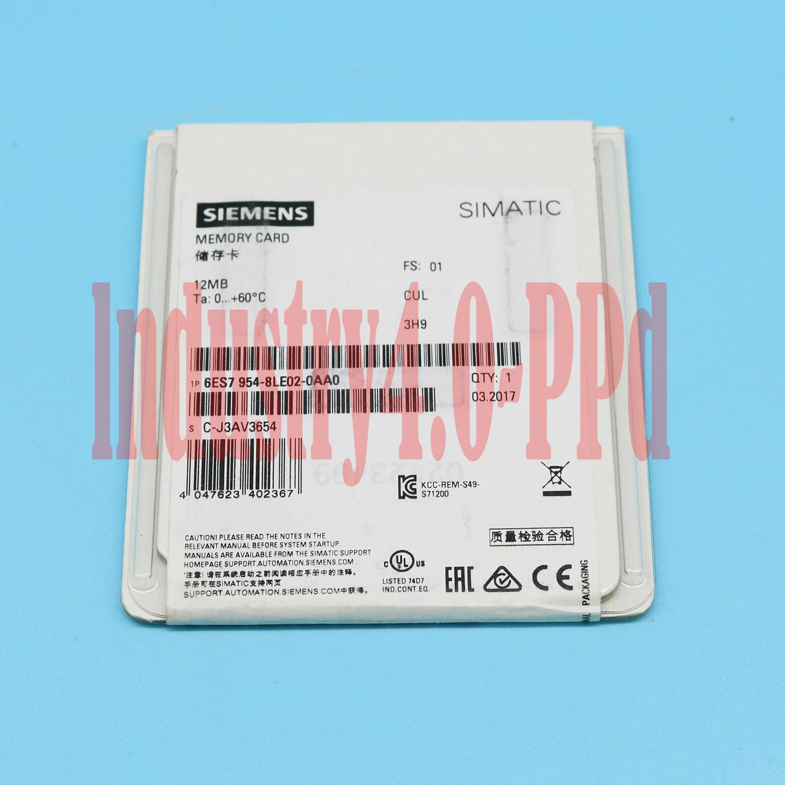 Scheda Di Memoria Siemens 6ES7954-8LE02-0A0 12 MB Per PLC - Usata Con Garanzia