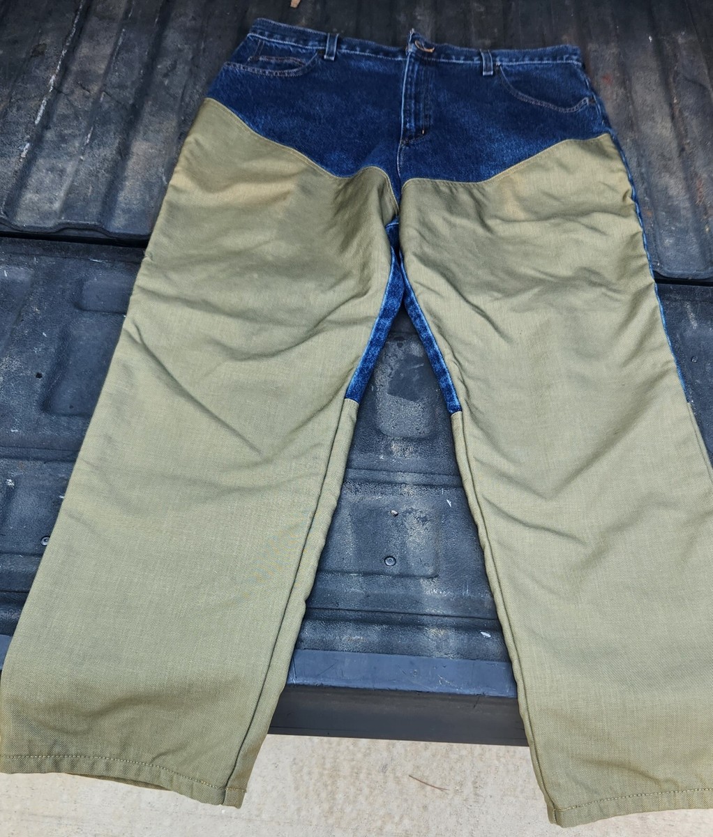 Red Head Brush Guard Pants Sz 38x32 Brown Heavy Canvas Denim Red Head Brush Guard Pants Sz 38x32 Brown Heavy Canvas Denim