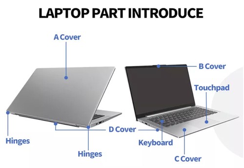 Cubierta trasera/bisel frontal/bisagras para ASUS VivoBook S510U A510U X510 S510 F510 - Imagen 19 de 36
