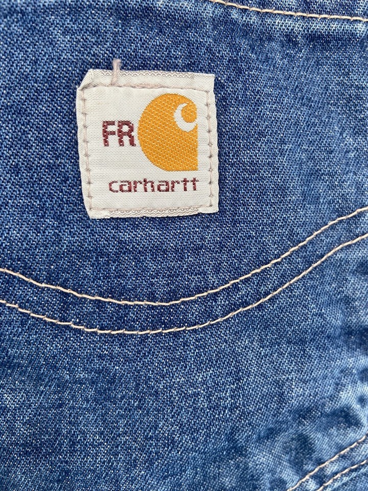 Carhartt FR Jeans 46x34 Blue Denim Flame Resistant Cat 2 Straight FRB