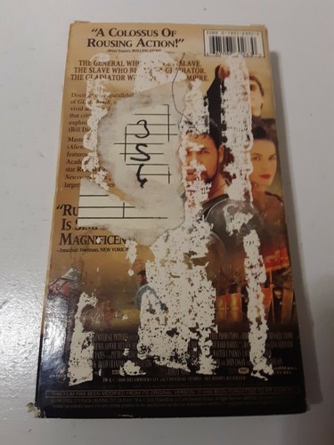 Gladiator VHS Tape Russell Crowe - Picture 2 of 2