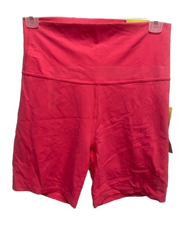 All In Motion Ultra High Rise Bike Short Hot Pink Seamless Pocket Sz. Medium