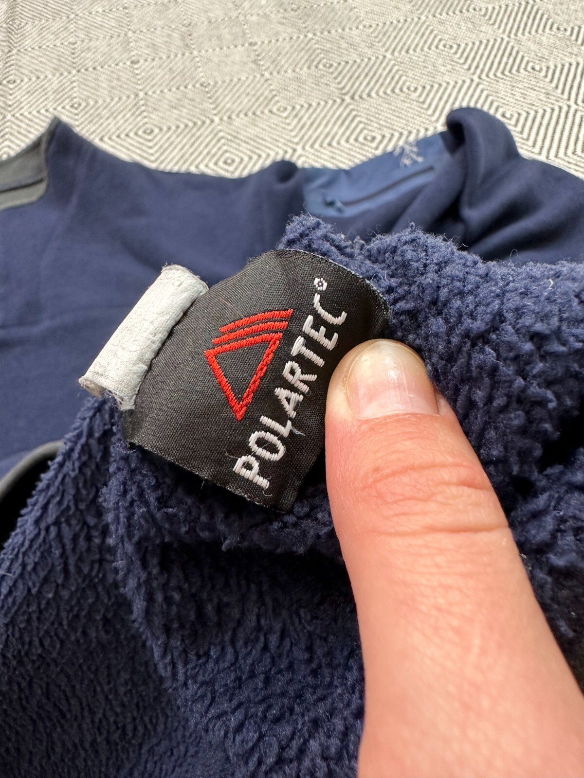 ARC'TERYX COVERT CARDIGAN BLU POLARTEC GIACCA PILE CON CAPPUCCIO TAGLIA XXL CANADA