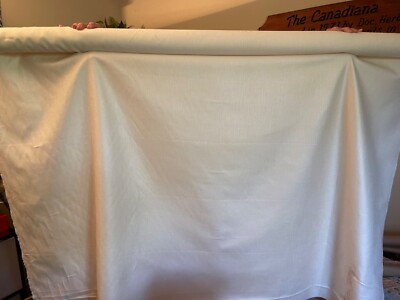 4 Yards Ivory Drapery Fabric, ''Shimmer'' Appearance, Roman Shade, Curtain