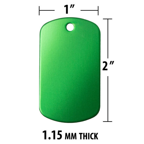 Bulk eloxiertes Aluminium Metall Militär GI Hundeetiketten für Lasergravur/Basteln - Bild 38 von 78