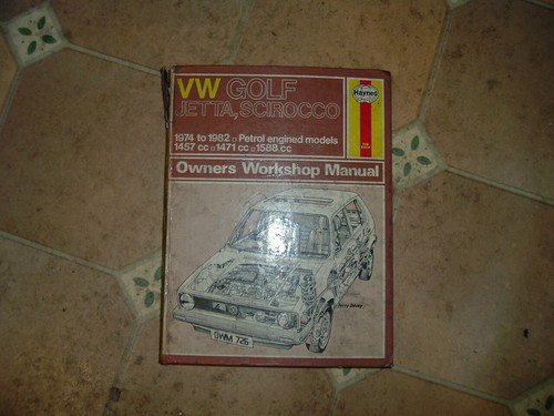 VW Volkswagen Golf Jetta Scirocco MK1 1974 - 1982 Haynes Owners Workshop Manual