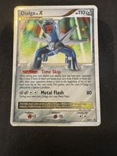 Pokemon TCG- Dialga LV.X DP37 Diamond and Pearl Holo HEAVY PLAY