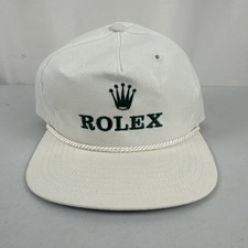 Vintage Rolex White  Green A Texace Hat Made In USA Authentic  Noswett  Band