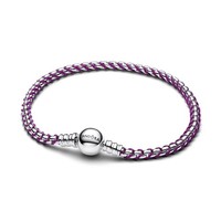 Pandora Moments Lila Kordel Schlangen Gliederarmband 593816C03-19