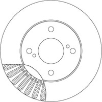 2X TRW Bremsscheibe DF6990 FüR Suzuki Ignis 3 MF FF ATK412 Allgrip Hybrid FF21S