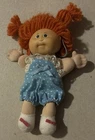 Vintage 80s Coleco Cabbage Patch Kids Pin Ups Mini Plush 5 Inch Red Head